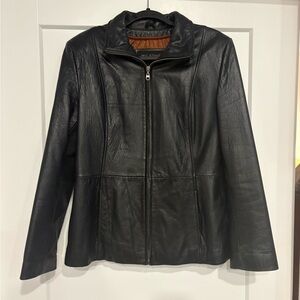 Wilson’s leather black jacket size L